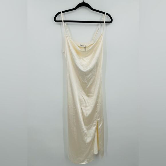 4th + Reckless | Midi Satin Slip Dress Size 6 Tall - Picture 2 of 8